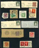 IRELAND SUPERB RAILWAY AND OTHER USEFUL POSTMARKS - Franking Labels