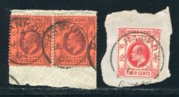 BRITISH CHINA HANKOW ON HONG KONG KE7 - Used Stamps