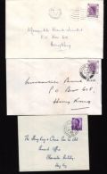 HONG KONG QE2 POSTMARKS - Brieven En Documenten