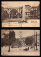 Torino Turin Stazione Centrale Tramway Carlo Felice  TWO Cartolina Vintage Original Ca1900 POSTCARD CPA AK (W4_3409) - Stazione Porta Nuova