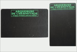 Petit Tableau Noir Publicité ARQUEBUSE DE L'HERMITAGE Dimensions : 18 X 11 Cm Bon état Frais De Port Courrier Suivi : 1& - Alcohols