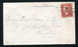 GB 1865 RAILWAY TOWYN WALES SHREWSBURY AND TAMWORTH RAILWAY P.O. - Cartas