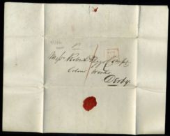 IRELAND, DUBLIN 1840 ENTIRE LETTER TO DERBY - Prephilately