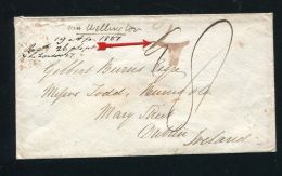 NEW ZEALAND OTAGO 1851 RARE MANUSCRIPT DUBLIN IRELAND - ...-1855 Préphilatélie
