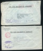 HONG KONG OFFICIAL OHMS RADIO COVERS 1959 AND 1961 - Covers & Documents