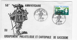 50° Anniversaire DuGroupement Philatelique Et Cartophile De Gasconne - Gedenkstempels