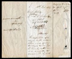 GB POST OFFICE JW CROKER IRISH POLITICIAN LETTERS FROM PARIS 1837 - Marcophilie