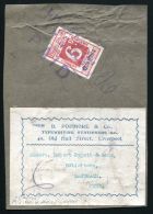 GB RAILWAYS LONDON AND NORTH WESTERN LIVERPOOL 1912 - Postmark Collection