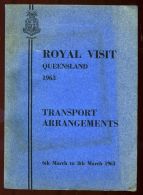 HM QUEEN  ELIZABETH ROYAL VISIT QUEENSLAND 1963 CRICKET - Culture