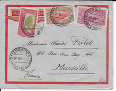 COTE DES SOMALIS - 1938 - LETTRE Par AVION De DJIBOUTI  => MARSEILLE - Lettres & Documents