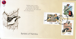 BIRDS- 2017- NAMIBIA- Barbets Of Namibia- FDC - Spechten En Klimvogels