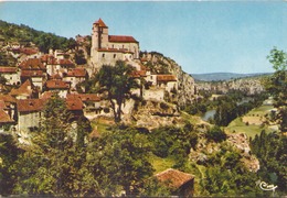 SAINT CIRQ LAPOPIE L EGLISE ET LE VILLAGE - Saint-Cirq-Lapopie