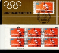 Sporthilfe Sonder- Markenheftchen 1988 Tennis 1354 Used Gestempelt (Sp 017) - 1971-2000