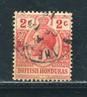 BRITISH HONDURAS KING GEORGE FIFTH VILLAGE POSTMARK THE CAYO 1915 - British Honduras (...-1970)