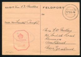 NEW ZEALAND / P.O.W/ WW2 1941 GERMANY FIELDPOST - Postal Stationery