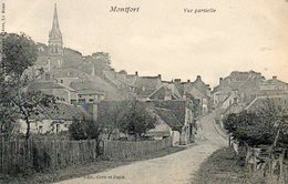 CPA - MONTFORT (72) - Aspect De L'Entrée Du Bourg Au Début Du Siècle - Montfort Le Gesnois