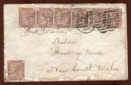 GB QV LONDON LATE FEE TO NSW AUSTRALIA - Postmark Collection