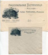 STATIONARY FROM NATIONAL HOTEL MOSCOW CIRCA 1910 - Papeterie