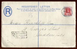 GAMBIA KGV REGISTERED ENVELOPE 1920 - Gambie (...-1964)