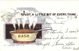 T2/T3 Hash. Just A Little Bit Of Everything. American Humorous Postcard (EK) - Unclassified