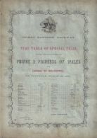 RARE GREAT EASTERN RAILWAY TIMETABLE PRINCE PRINCESS WALES SANDRINGHAM 1863 - Europa