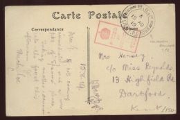 GB/WW1/RAILWAY PO FRANCE/GERMANY 1919 POSTCARD - Postmark Collection