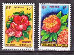 Polynésie Française  15 16 Fleurs Neuf * * TB  MNH Cote 45 - Unused Stamps