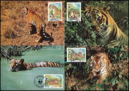 1984 WWF: Tigris Sor 4 Db CM-en Mi 706-709 - Other & Unclassified