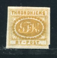 NORWAY LOCAL POST TRONDHEIM 1865 No.1 LOCAL POST - Emisiones Locales