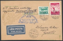 1933 Jamboree Légi LevelezÅ‘lap Budapestre / Jamboree Airmail Postcard - Other & Unclassified