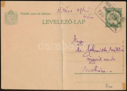 1928 Díjjegyes LevelezÅ‘lap NAGYBICSÉRD Postaügynökségi Bélyegzéssel - Other & Unclassified