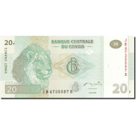 Billet, Congo Democratic Republic, 20 Francs, 2003, 2003-06-30, KM:94a, NEUF - Democratische Republiek Congo & Zaire