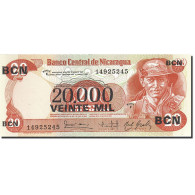 Billet, Nicaragua, 20,000 Córdobas On 20 Córdobas, 1987, 1987, KM:147, NEUF - Nicaragua