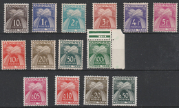 LOT 186 ANDORRE TAXE N° 42 à 45 ** - Neufs