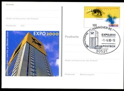 BUND PSo69 Sonderpostkarte EXPO Hannover Sost. 2000 - 2000 – Hannover (Alemania)