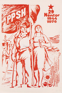 CPM 10X15 ALBANIE  PPSH . 29 Nëntor 1944 / 1976 - Partidos Politicos & Elecciones