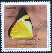 BRAZIL 2016  -  BRAZILIAN BUTTERFLIES - PAPILLON - MELETE LYCIMNIA  - MINT - Ongebruikt