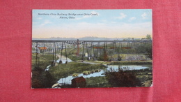 Northern Ohio Railway Bridge Over Ohio Canal   Ohio > Akron----ref 2573 - Akron
