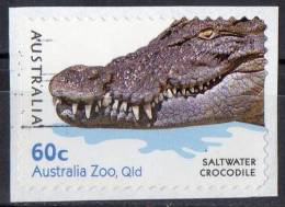 Australia 2012 Zoos 60c Saltwater Crocodile Self-adhesive Used - Oblitérés
