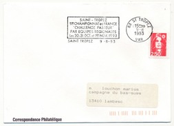 FRANCE - Env. Affr 2,50 Briat - OMEC "Challenge Pasteur" Saint Tropez (Var) 1993 - Briefmarkenausstellungen