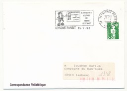 FRANCE - Env. Affr 2,20 Briat - OMEC "Journée Du Timbre 1993 - SEYSSINET-PARISET (Isère) - Tag Der Briefmarke