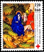 DONKEY-CHRISTIANITY-CHARITY STAMPS-FRANCE-SURCHARGED-MNH-H1-276 - Esel