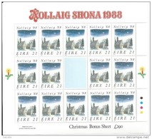 Irlande 1988 N°671 Neuf ** En Feuillet  Noël - Blocks & Sheetlets