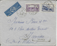 ALGERIE - 1939 - ENVELOPPE De ORAN AVION => MARSEILLE - Storia Postale