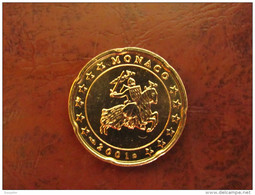 Euros : Pièce (Coin-Münze-Moneta) 20 Centimes Monaco 2001 Sortie Du Starter Kit (51200 Ex) - Monaco