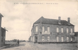 62-AVESNES-LE-COMTE- PLACE DE LA GARE - Avesnes Le Comte