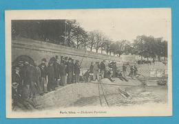 CPA Animée PARIS VECU Pêche - Pêcheurs Parisiens - Autres & Non Classés