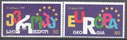 Georgie - Georgia 1999 Yvert 238-39 - Entrance Of Georgia In The Council Of Europe - MNH - Georgien