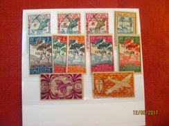 Nouvelle Calédonie: 11 Timbres / 4 Surcharge Inini / 5 Surcharge Wallis Futuna - Andere & Zonder Classificatie