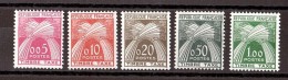 1960 - Taxe N° 90 à 94 - Neufs ** - Type Gerbes - 1960-.... Mint/hinged